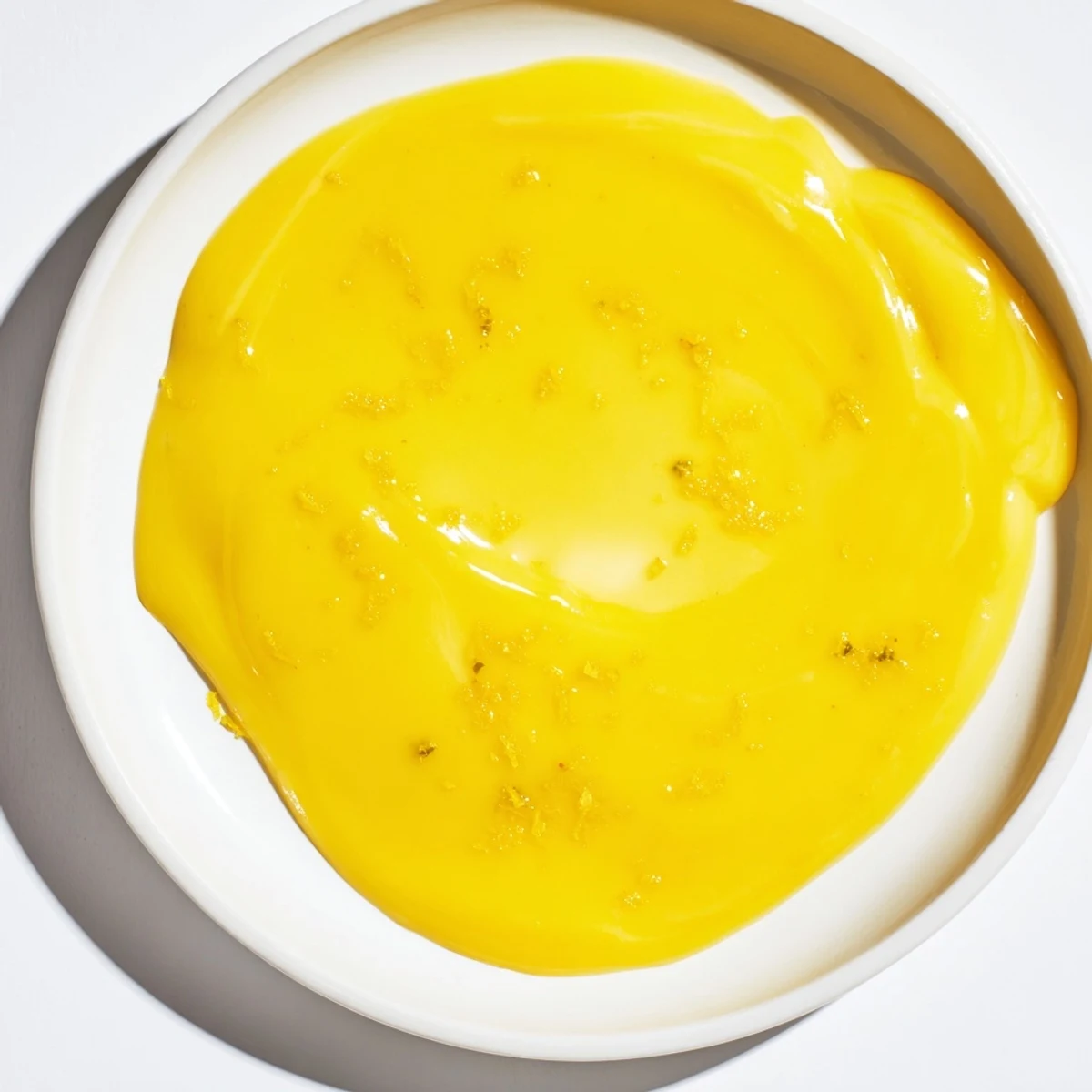 Silky-smooth lemon curd in a glass jar, a bright, citrusy dessert spread, ready to enjoy.