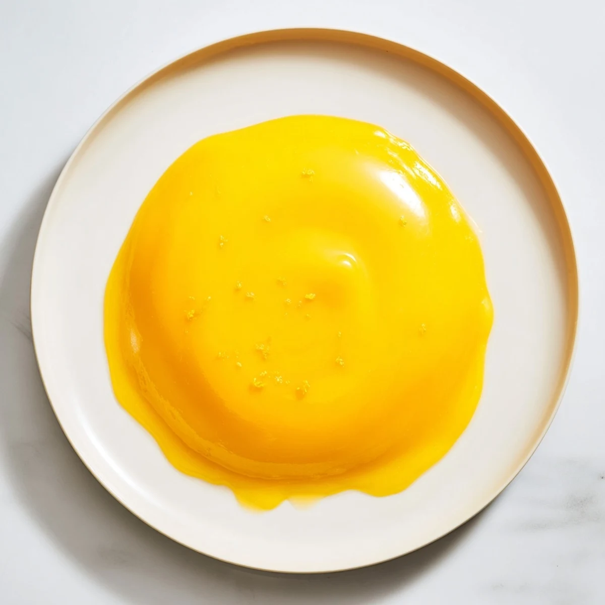 Close-up of homemade lemon curd, showing the smooth texture, perfect for tart filling.