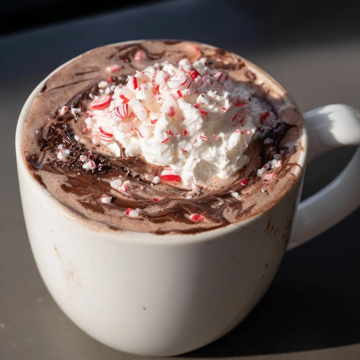 Peppermint Schnapps-Free Hot Chocolate