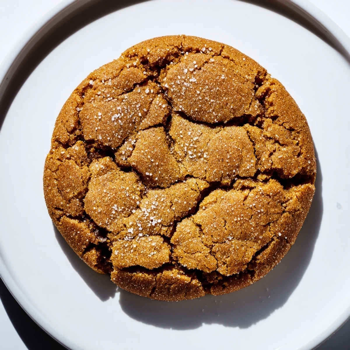 Ein Teller voller frisch gebackener Gingerbread Snap Kekse duftet nach Zimt und Nelken.