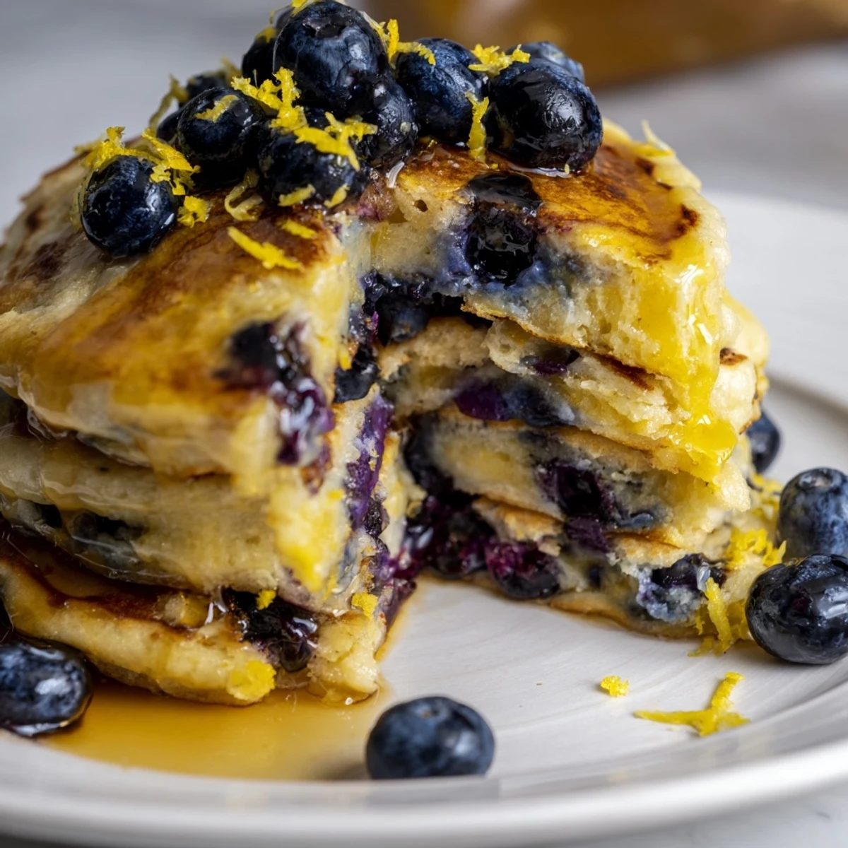 Lemon Blueberry Pancakes