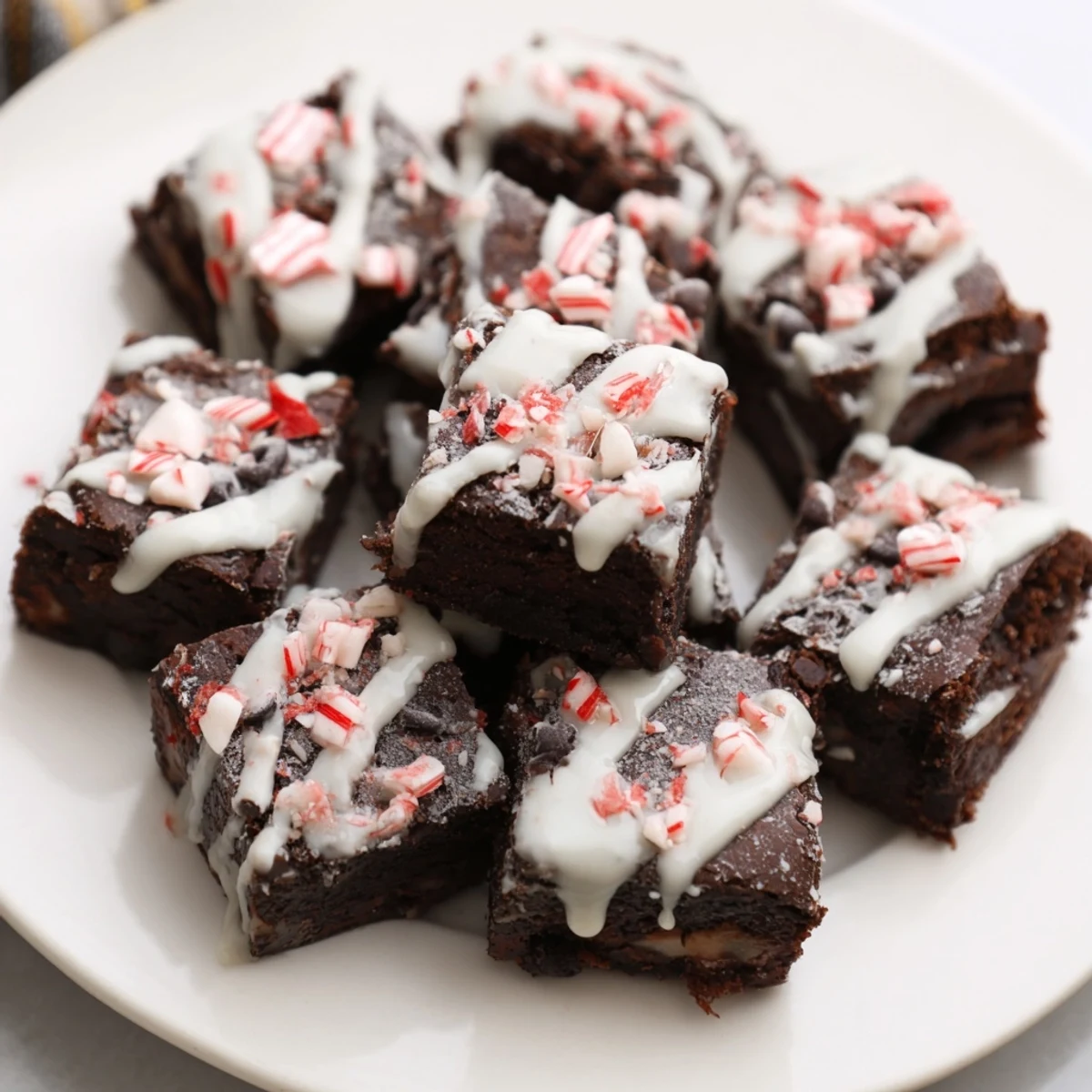 Peppermint Brownie Bites