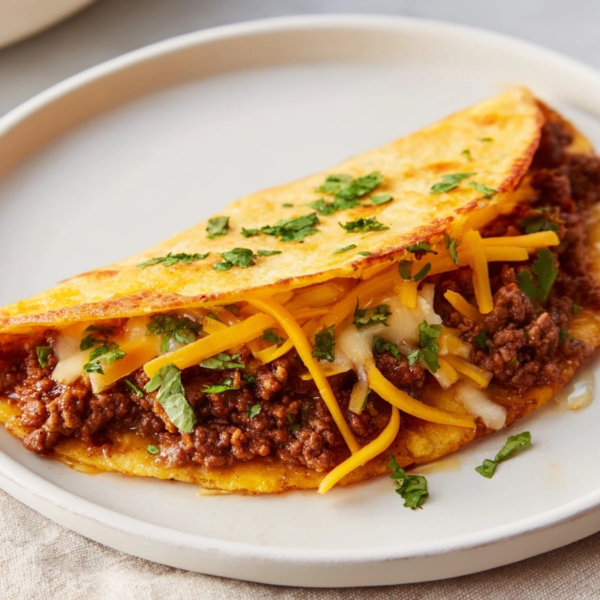 Cheesy Beef Quesadillas