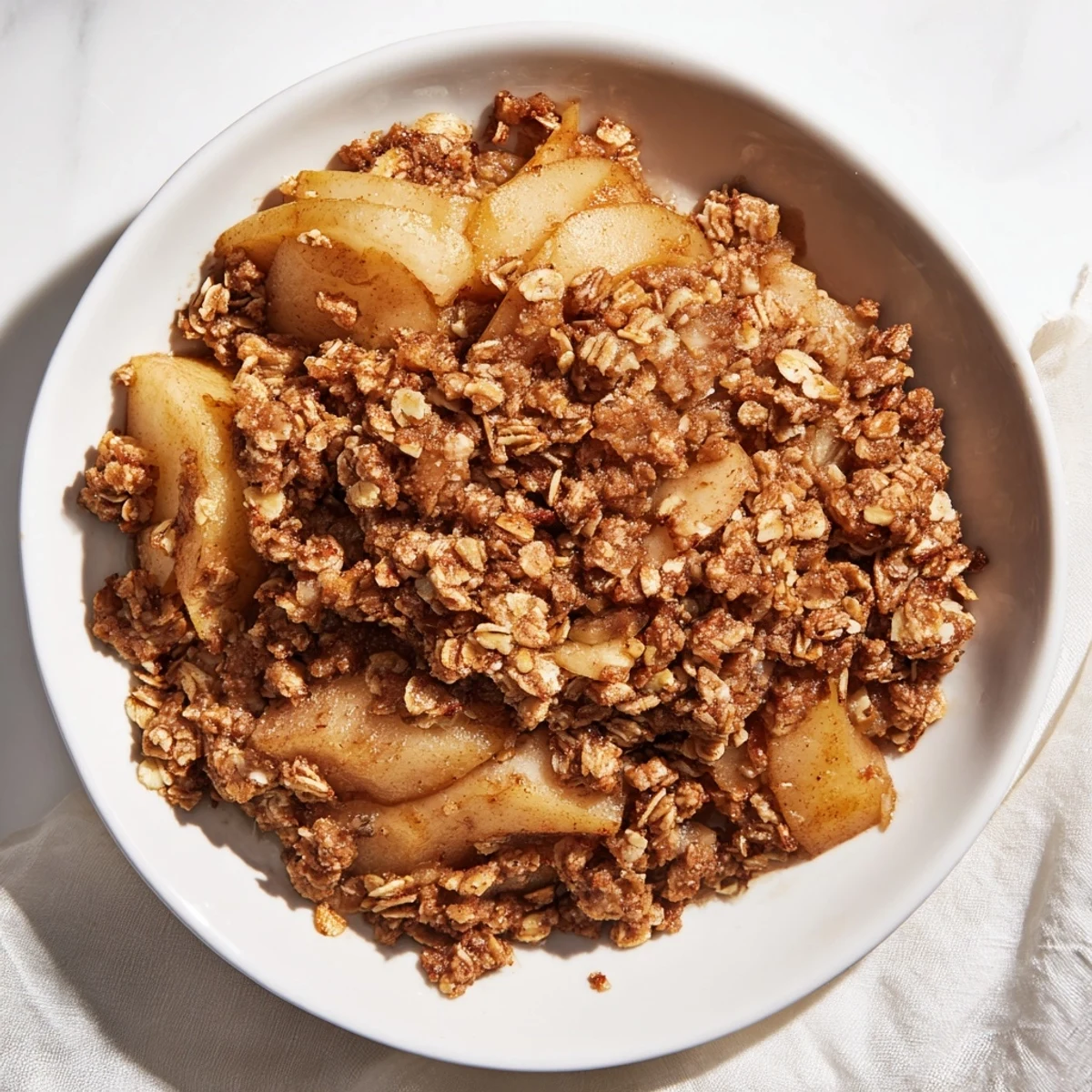 Gewürzte Birnen mit Hafer