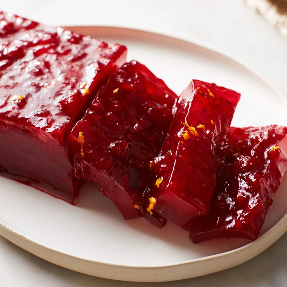 Close-up of bubbling cranberry sauce, a sweet-tart, easy-to-make, holiday recipe.