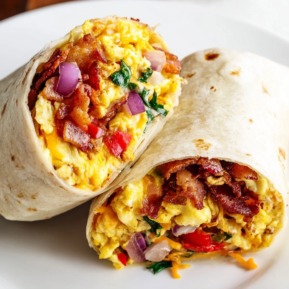 Herzhafter Frühstücks Burrito