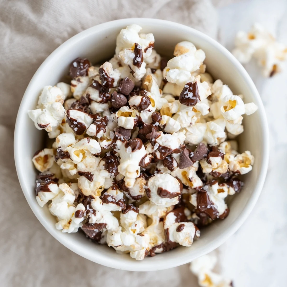 Schokoladiger Popcorn Snack