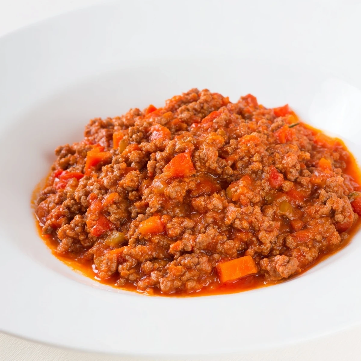 Steaming bowl of Classic Minced Beef, rich and savory, perfect with creamy mashed potatoes.
