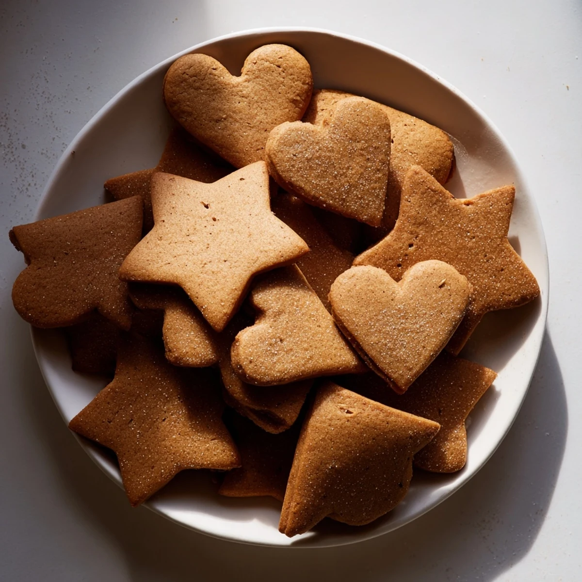 Warmly spiced gingerbread dough, ready to be cut into festive, delicious cookie shapes.
