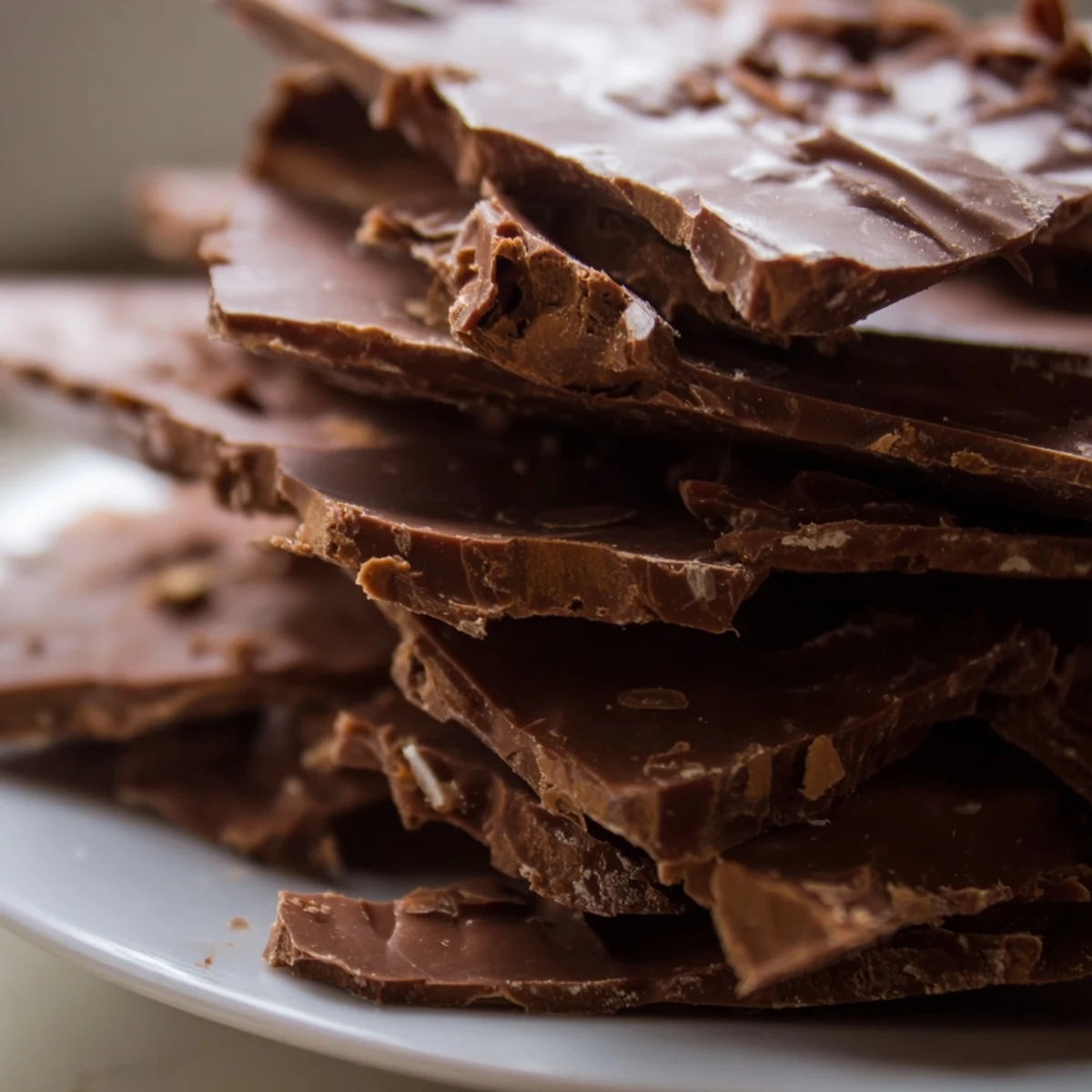 Silky melted chocolate transformed into gorgeous, crumbly Flake Chocolate, ready to be enjoyed as a snack.