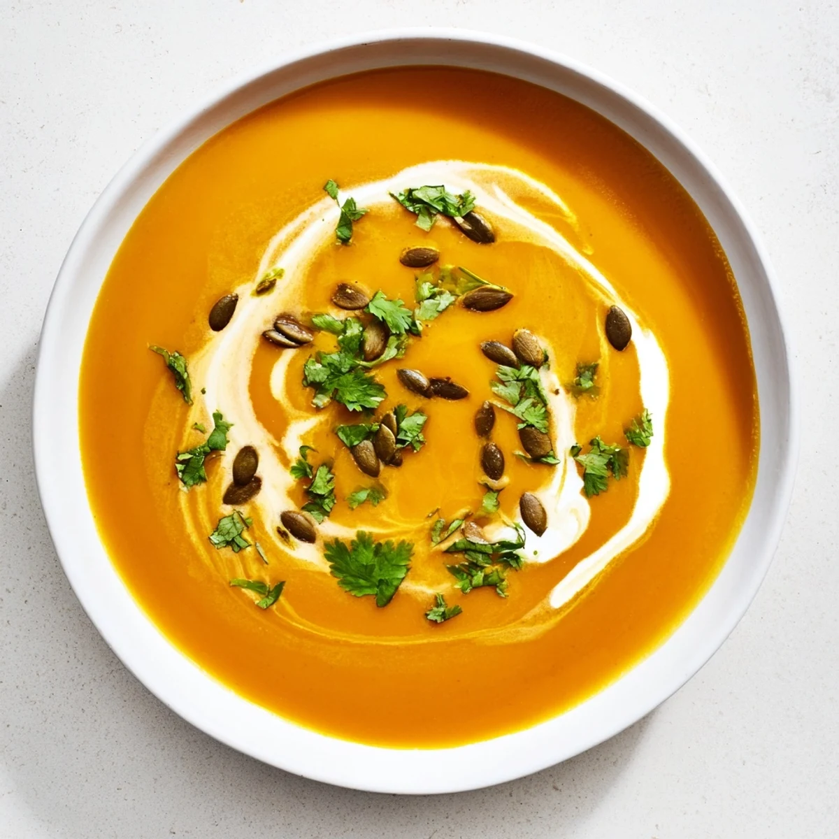 Creamy Spiced Butternut Squash Soup, a vegetarian delight, perfectly spiced and roasted to perfection.