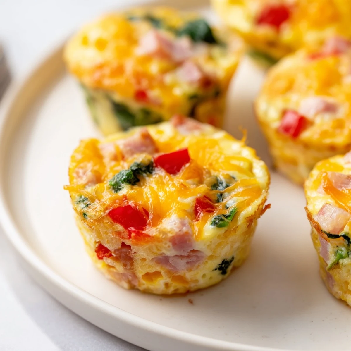 Gebackene Eier Muffins vielfältig