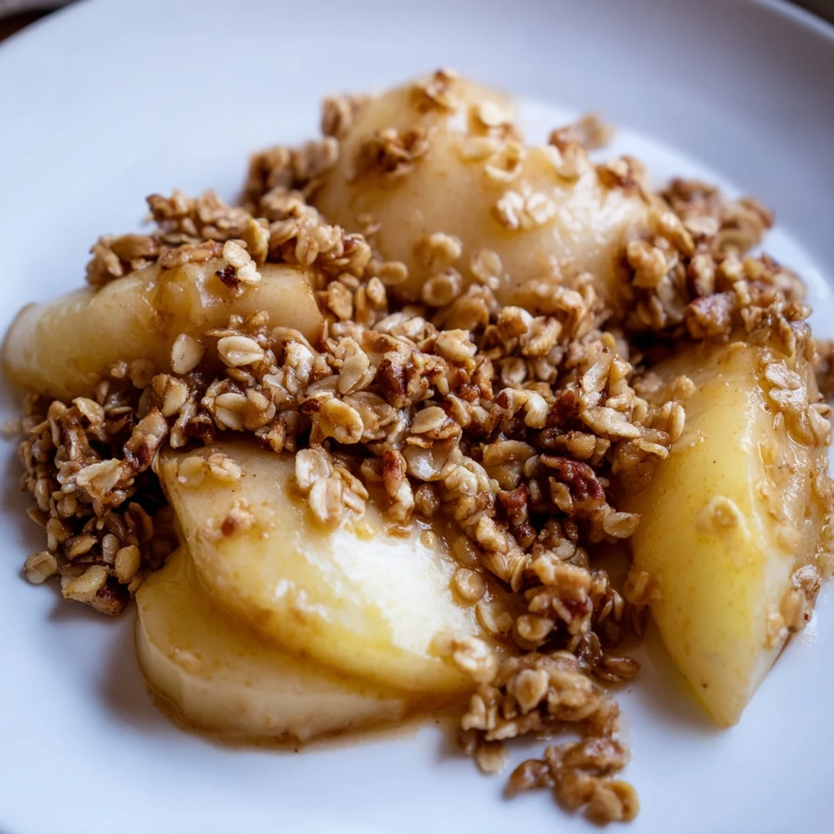 Gewürzte Birnen mit Hafer