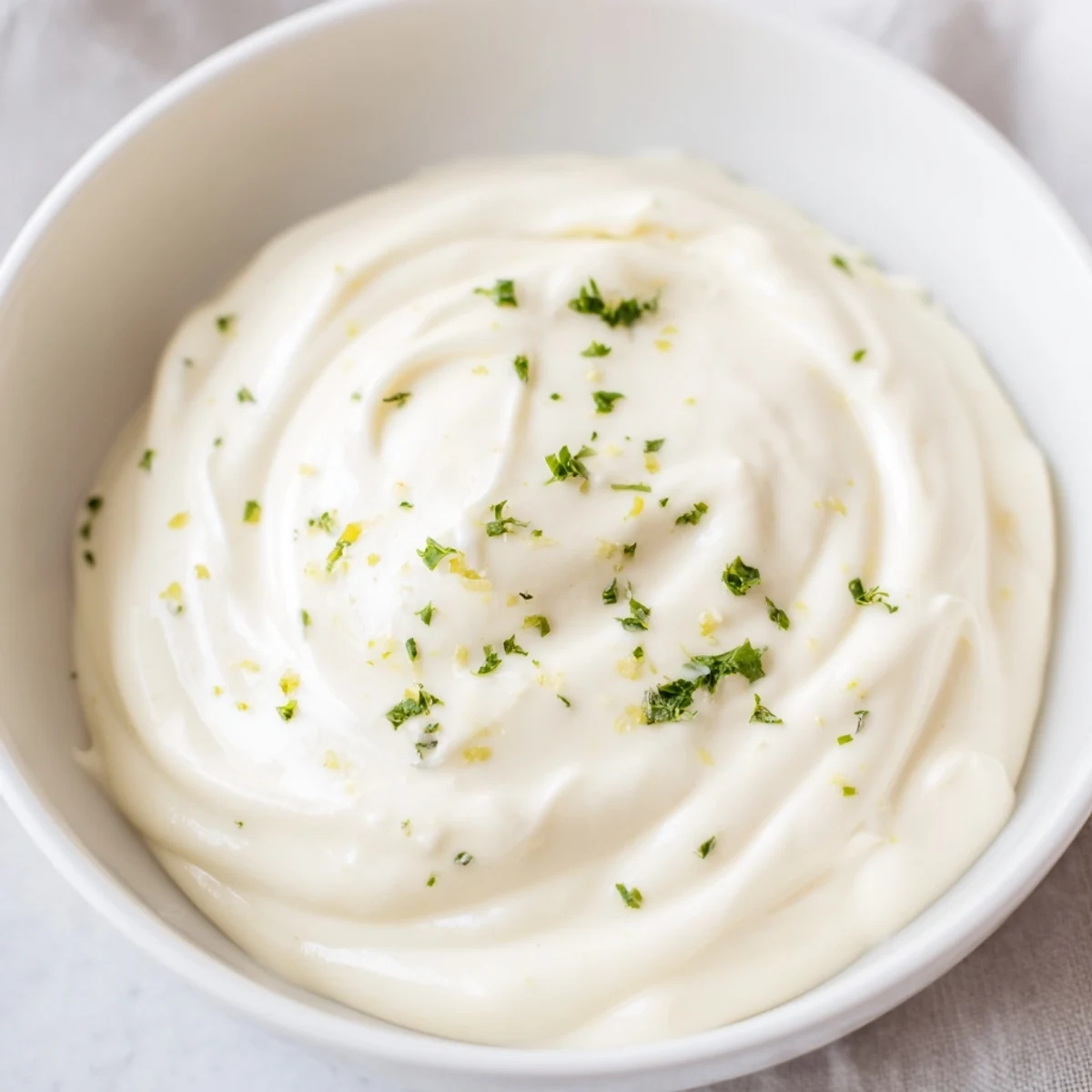 Diese elegante Knoblauch Aioli Dip, cremig und reichhaltig, wartet auf frische Kartoffeln oder Fisch.