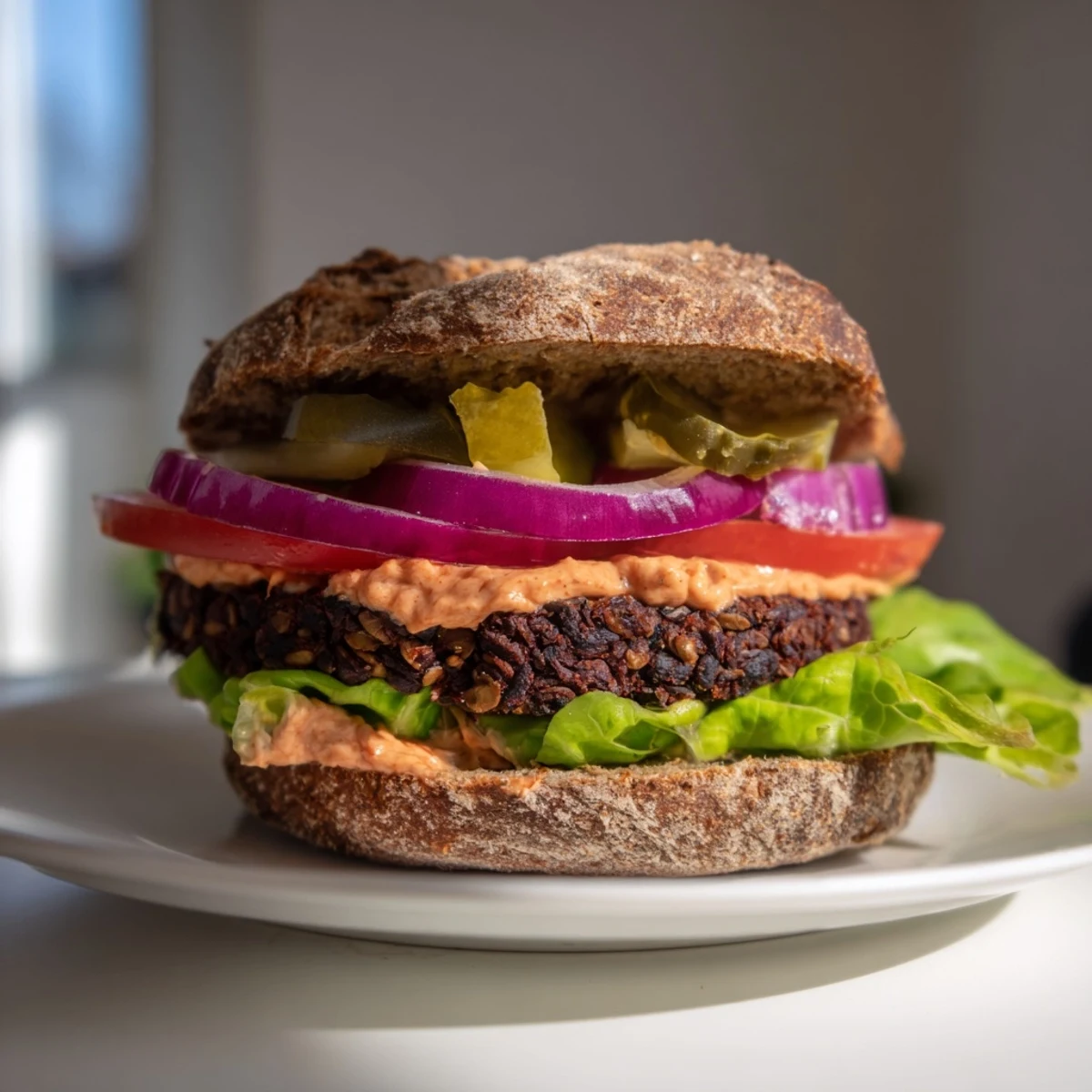 Vegan Schwarze Bohnen Burger