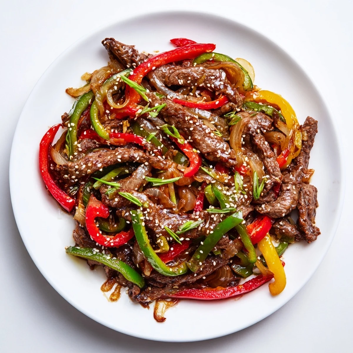 Scharfes Rind mit Paprika