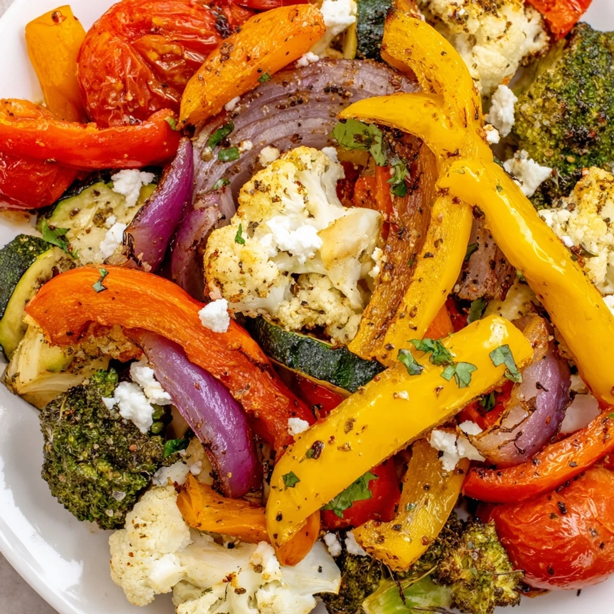 Vibrant Roasted Appetizer Veggie Tray served warm, featuring caramelized seasonal vegetables on a rustic platter.