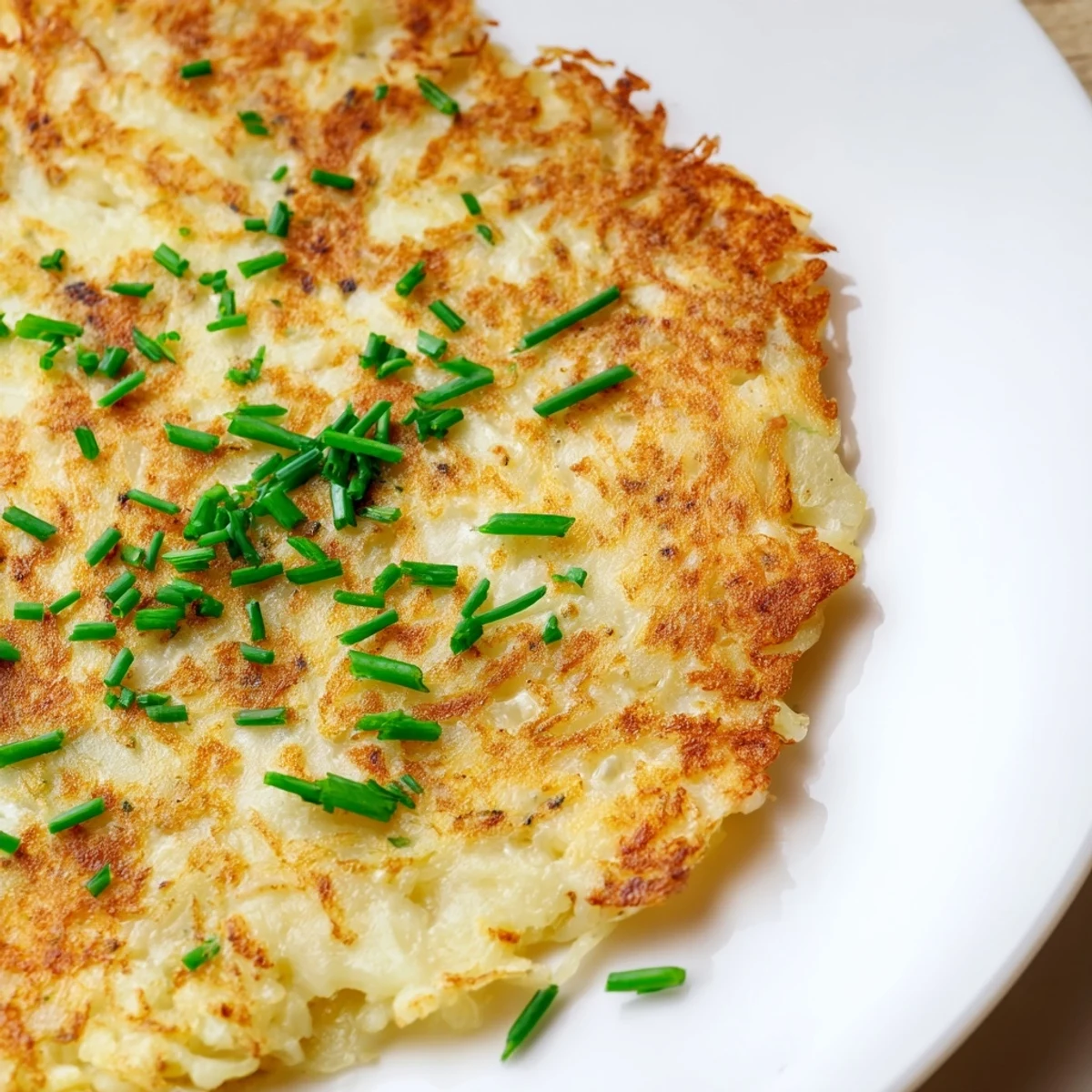 Heiße Irish Boxty Potato Pancakes aus der Pfanne, goldbraun und duftend, gestapelt auf dem Frühstückstisch.