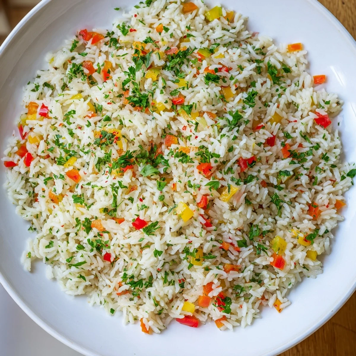 Die gewürzte Creole Rice Pilaf mit Peppers and Onions schmeckt hervorragend neben gegrilltem Fleisch und Bohnen.