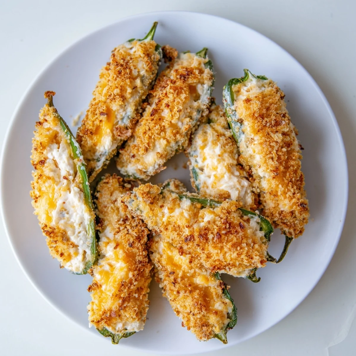 Knappe, scharfe Spicy Jalapeno Poppers mit cremigem Füllkäse und frischem Dill als Party-Snack für den Game Day.