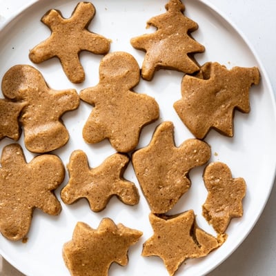 Aromatic gingerbread dough, ready to be cut and baked into festive cookies for the holidays.